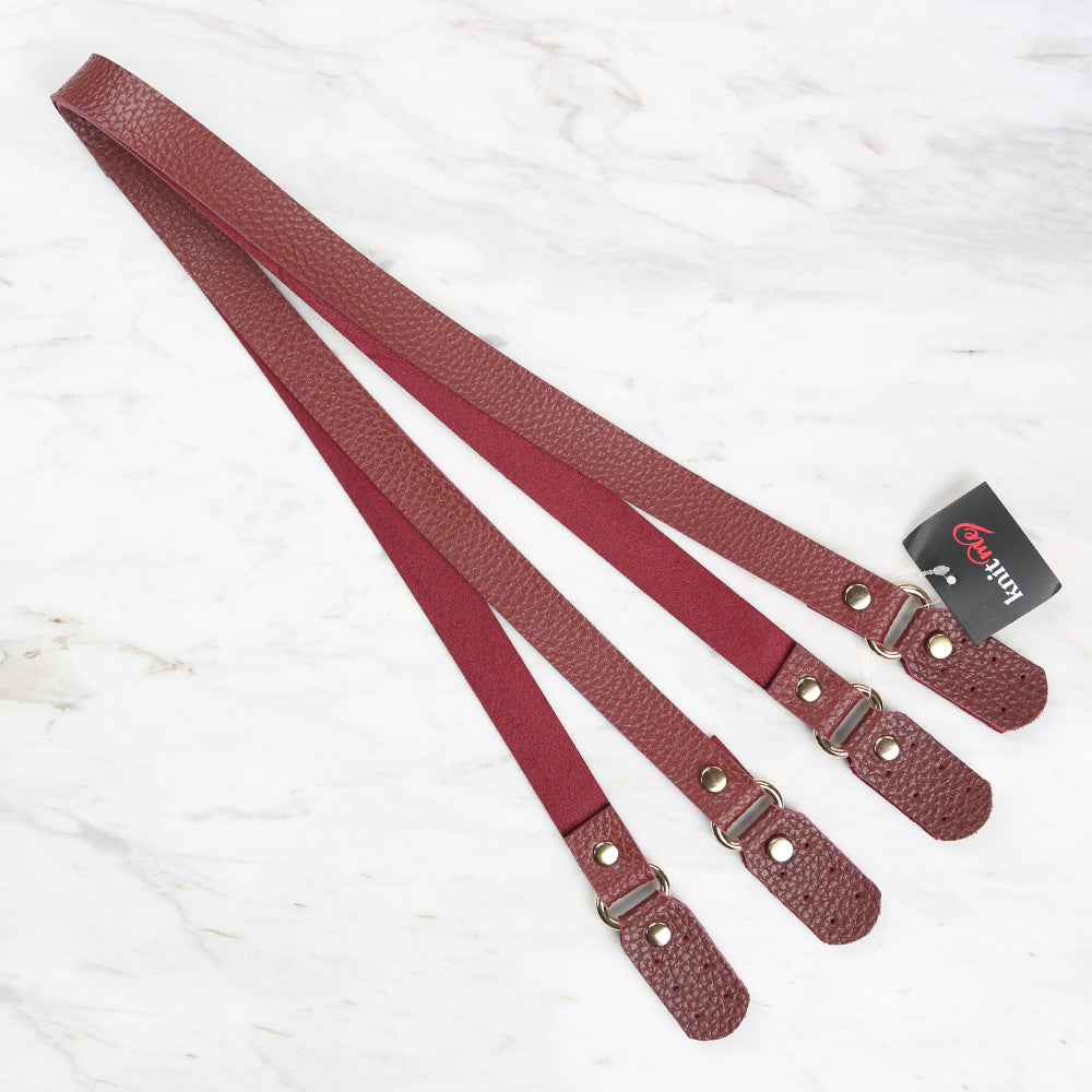 Knitme Böceli Çanta Askısı 80x2 cm Bordo BA-0020